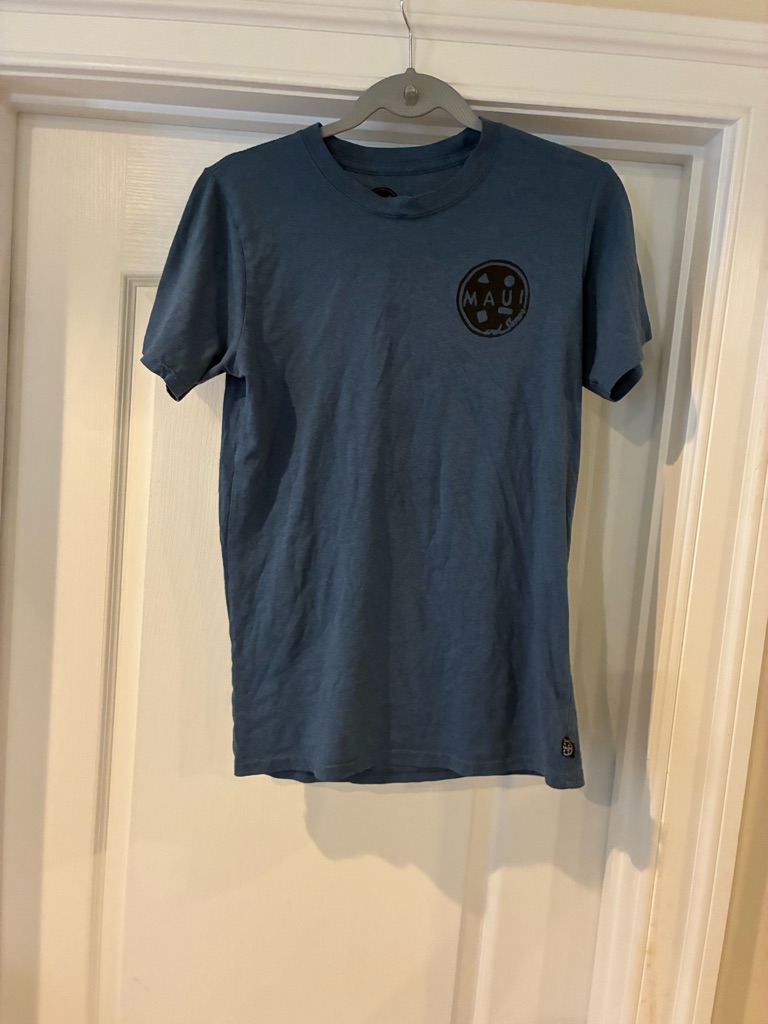 Maui And Sons Dusty Blue Short Sleeve Crew Tee